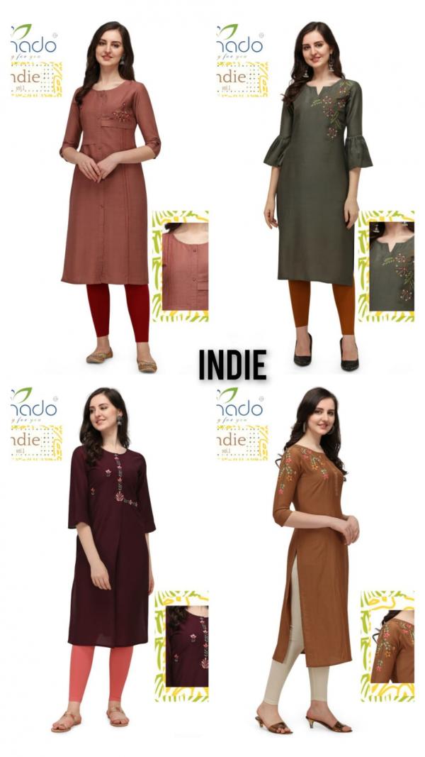 Sanado Indie Designer Embroidery Kurti